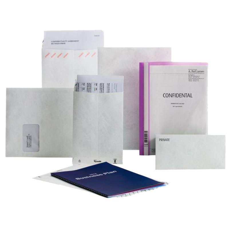 Tyvek verzendtassen B5, zonder venster, wit, 100 stuks